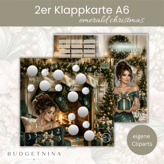 Emerald Christmas - 2er Klappkarte