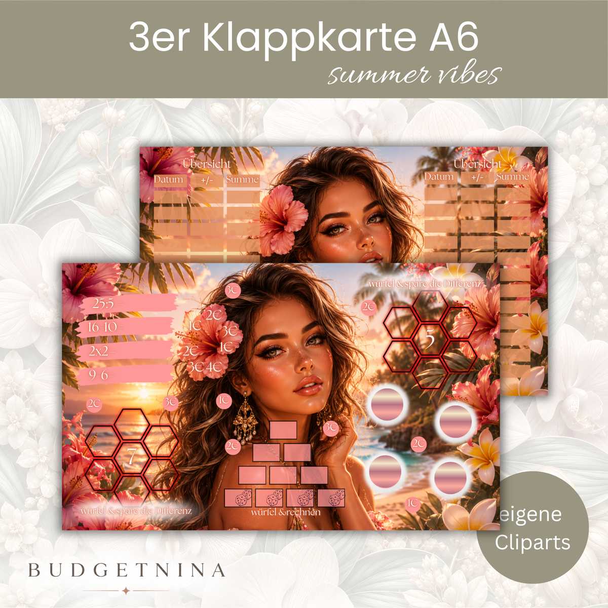 Summer Vibes - 3er Klappkarte