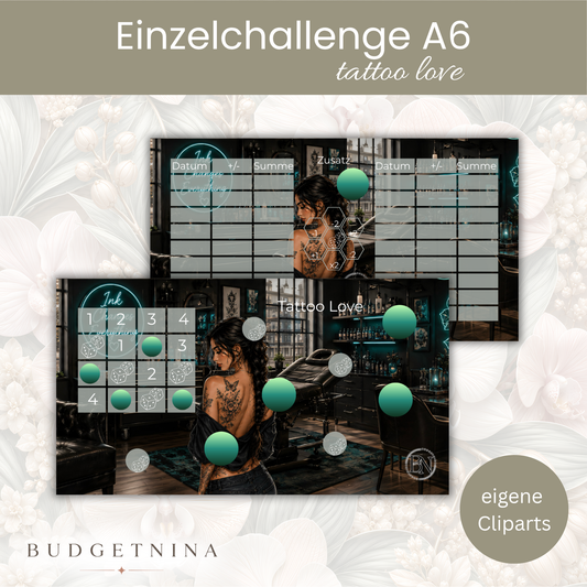 Tattoo Love  - A6 Einzelchallenge