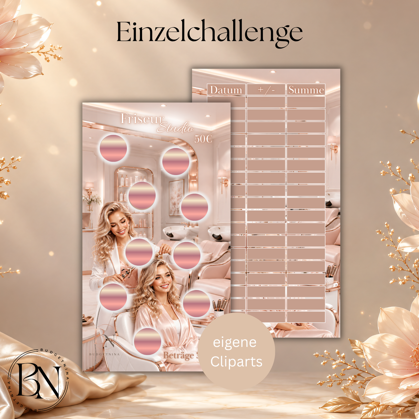 Einzelchallenge "Friseur Studio" – Zweiseitige Beauty Sparchallenge