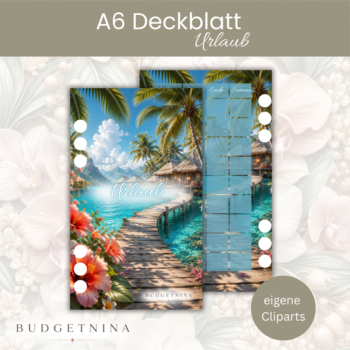 A6 Deckblatt Urlaub