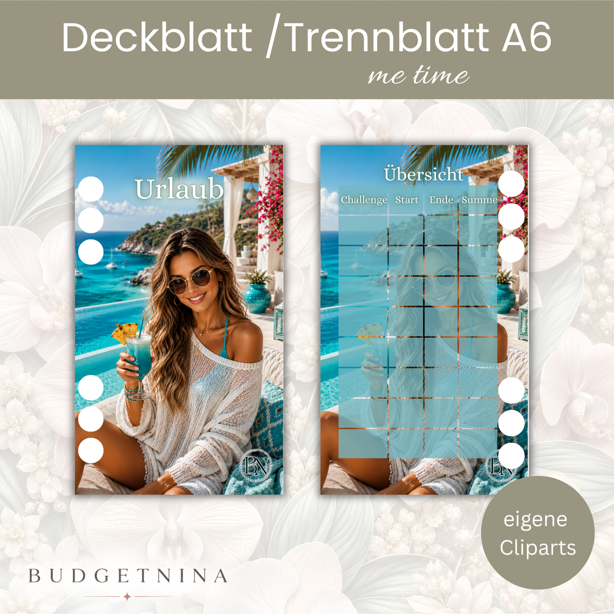 Urlaub  - A6 Deckblatt