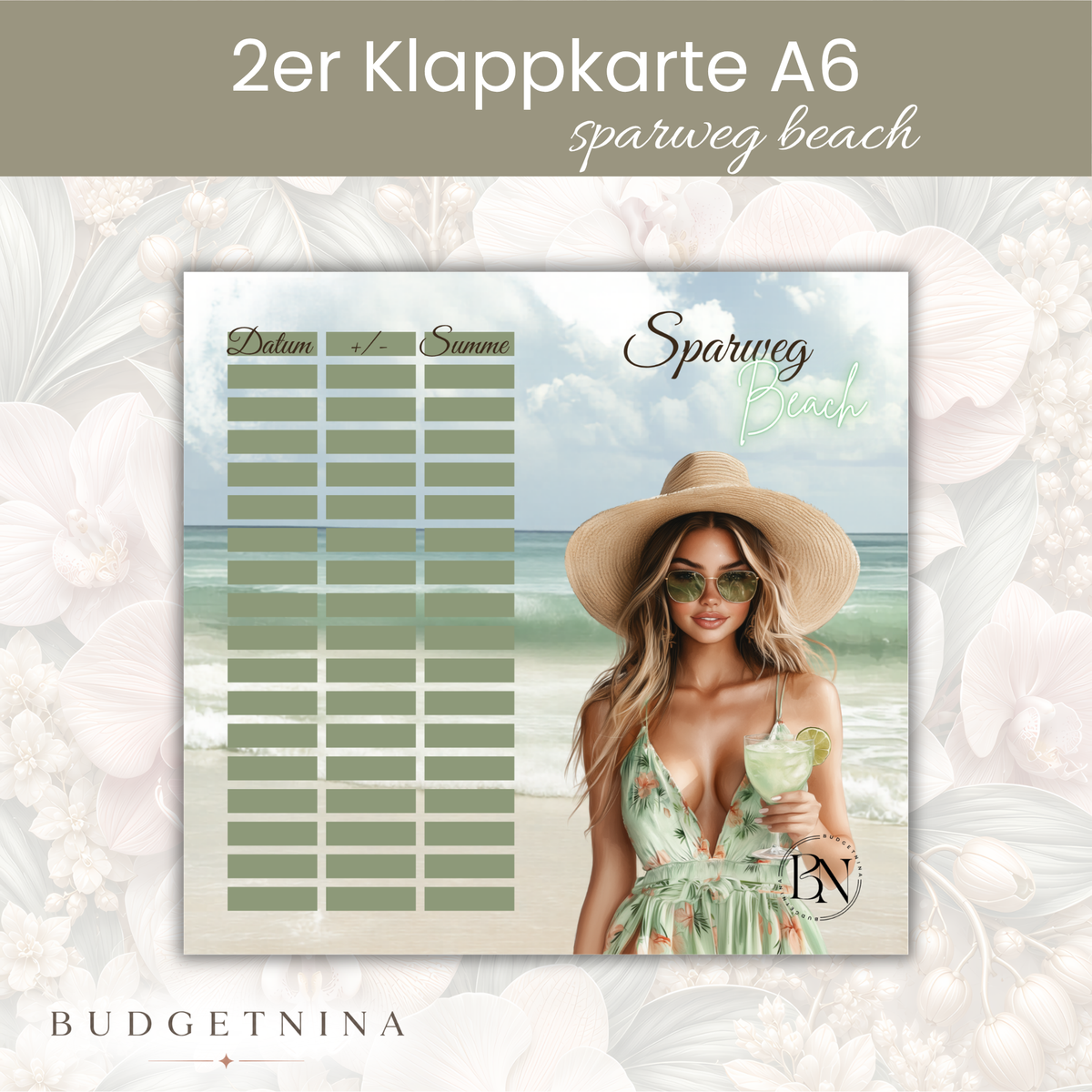 Sparweg Beach - 2er Klappkarte