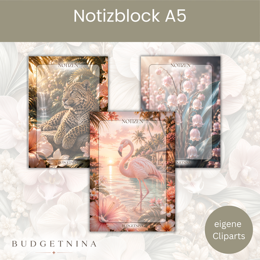 A5 Notizblock - 3 Designs