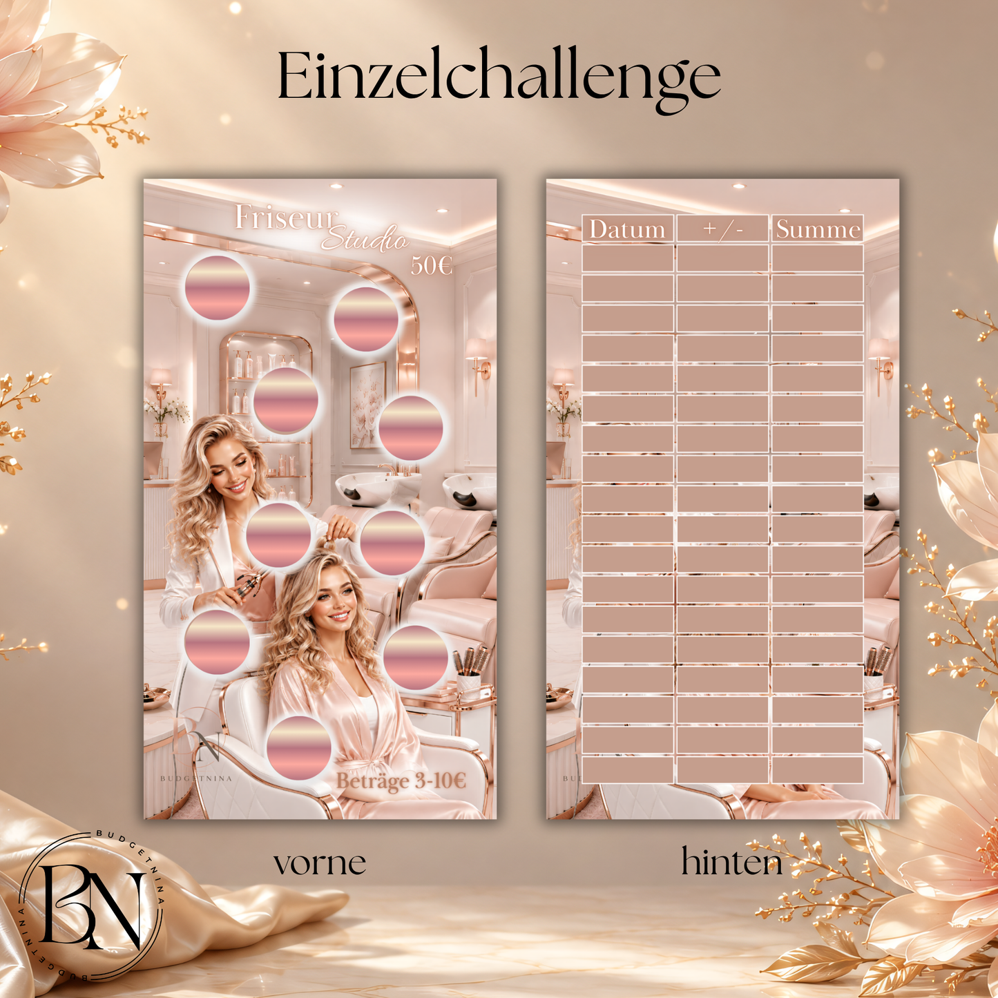 Einzelchallenge "Friseur Studio" – Zweiseitige Beauty Sparchallenge
