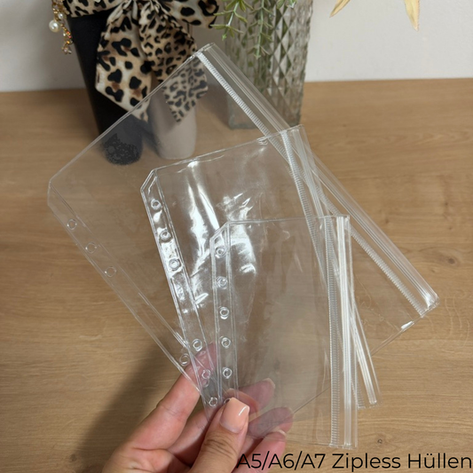 Zipless Hüllen (A5, A6, A7) – Extra flache Cash Stuffing Umschläge