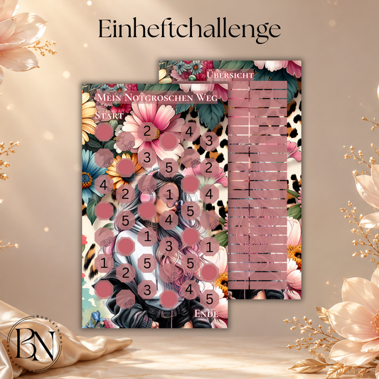 Mein Notgroschen Weg - A6 Einheftchallenge