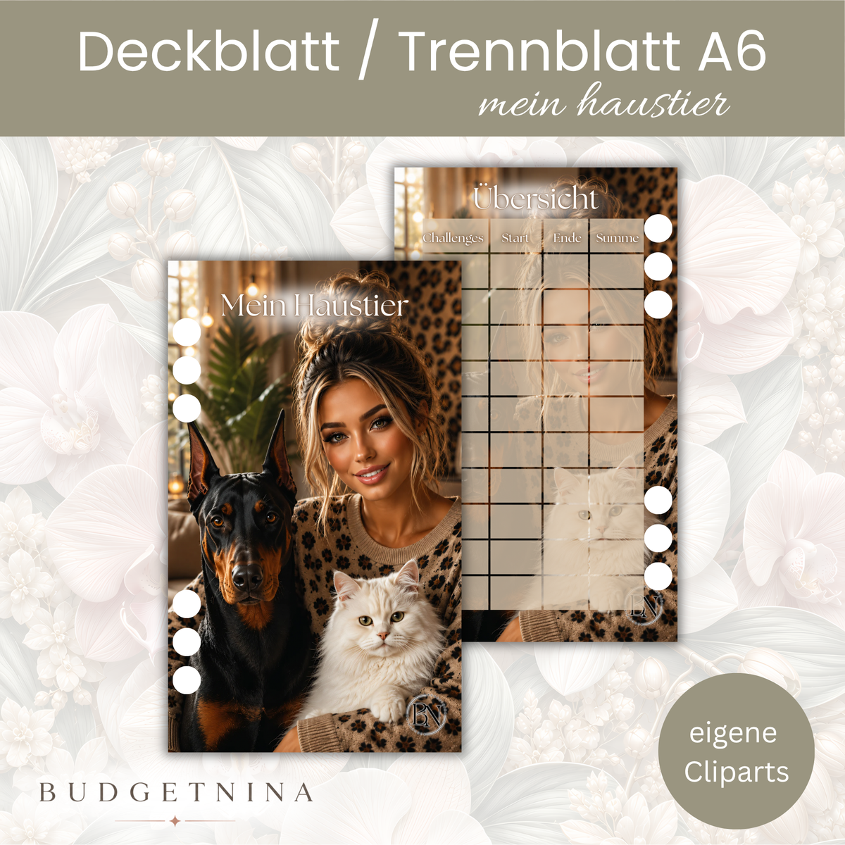 Mein Haustier Deckblatt A6