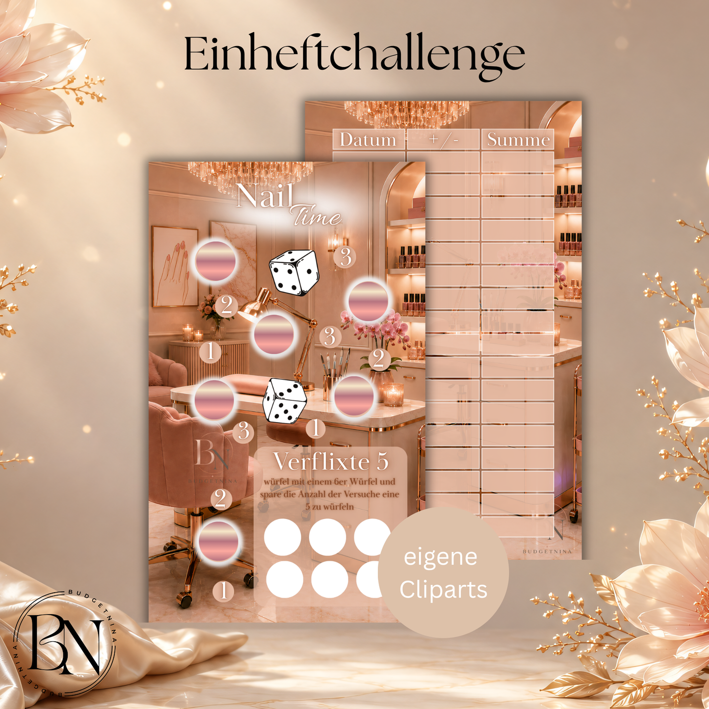 Einheftchallenge "Nail Time" – Kompakte Beauty Sparchallenge