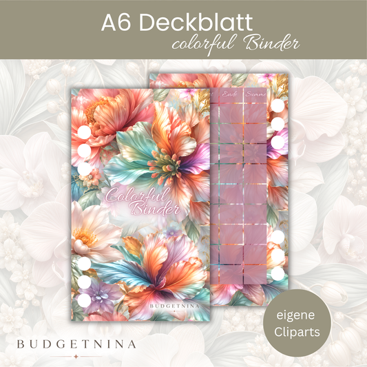A6 Deckblatt Colorful Binder