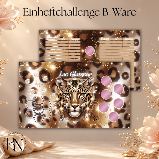 Leo Glamour  - Einheftchallenge A6 B -Ware