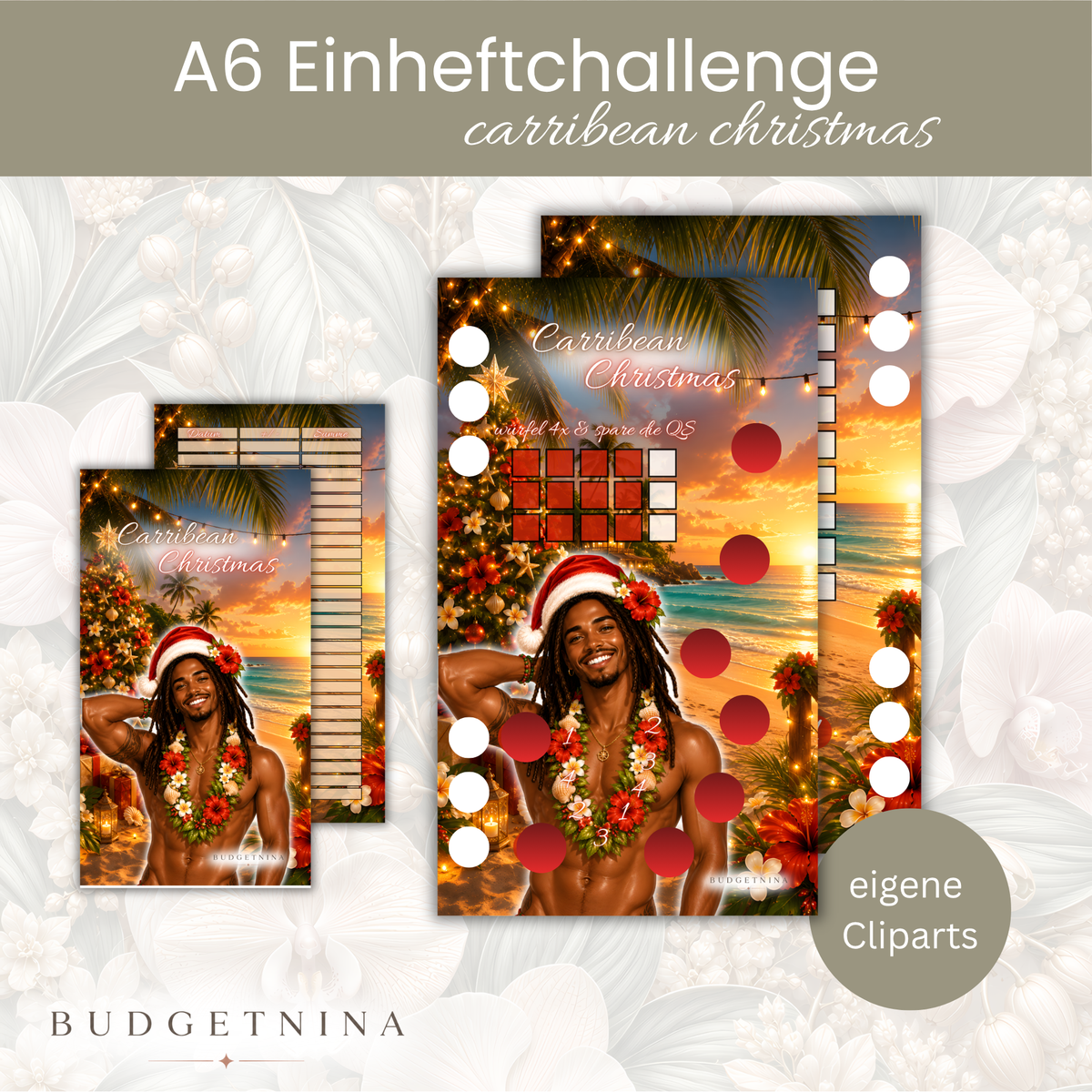 A6 Einheftchallenge Carribean Christmas