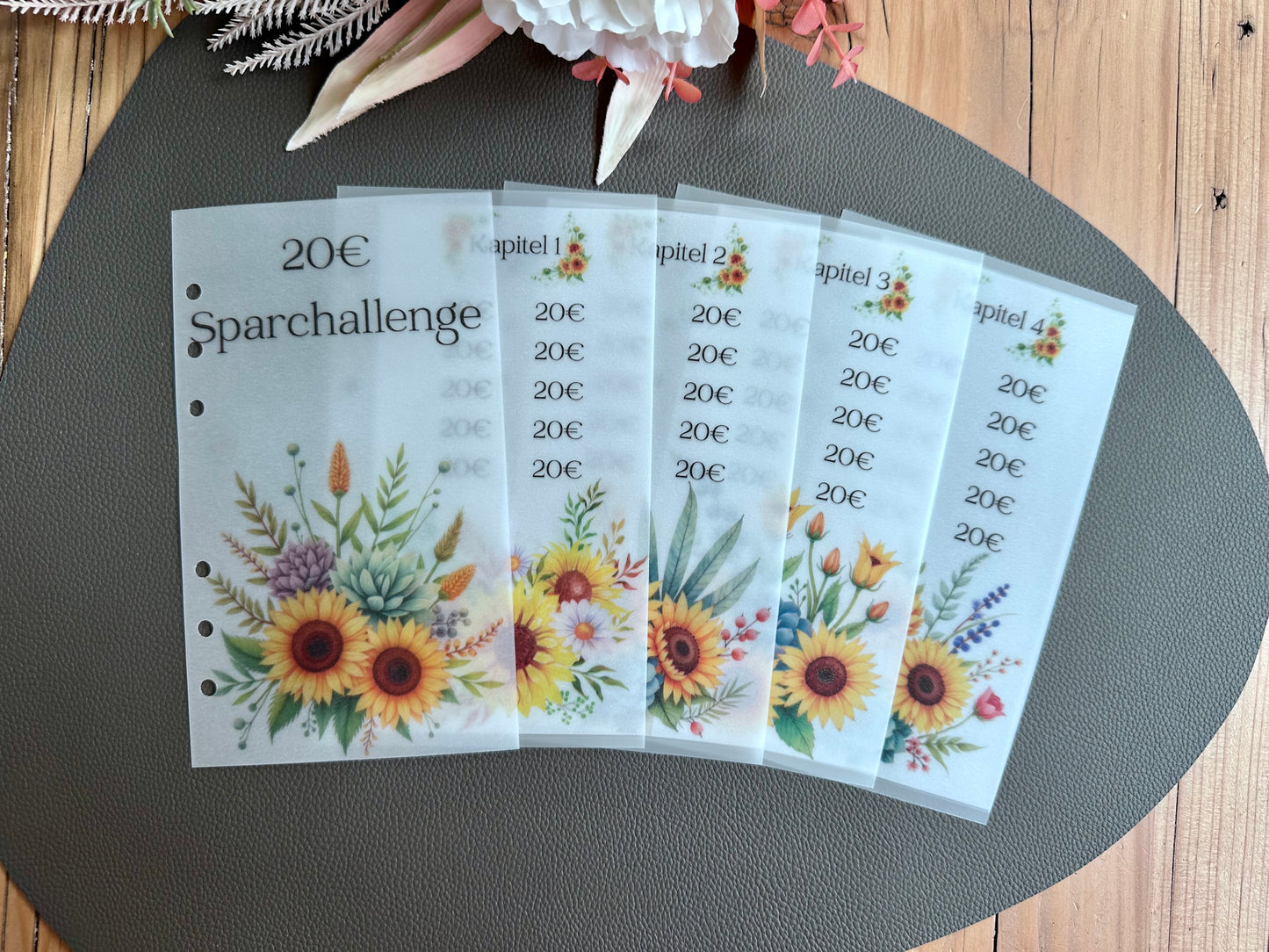 20€ Sparchallenge A6 Budget Binder Spar-Challenge 20€ Budgeting Binder A6