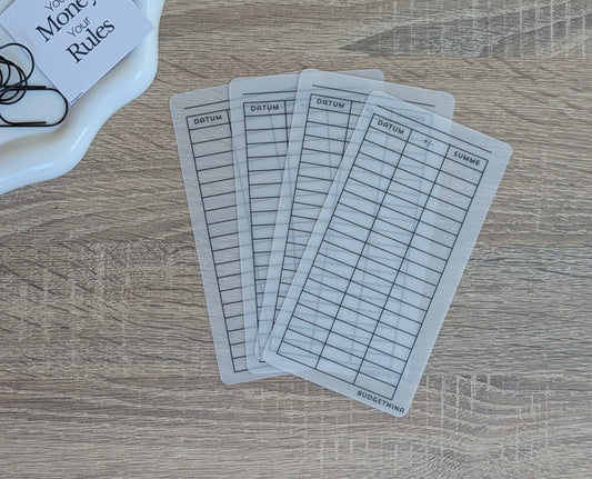 Transparent Budget Tracker – Cash Stuffing Expense Tracker | Budget Binder Insert