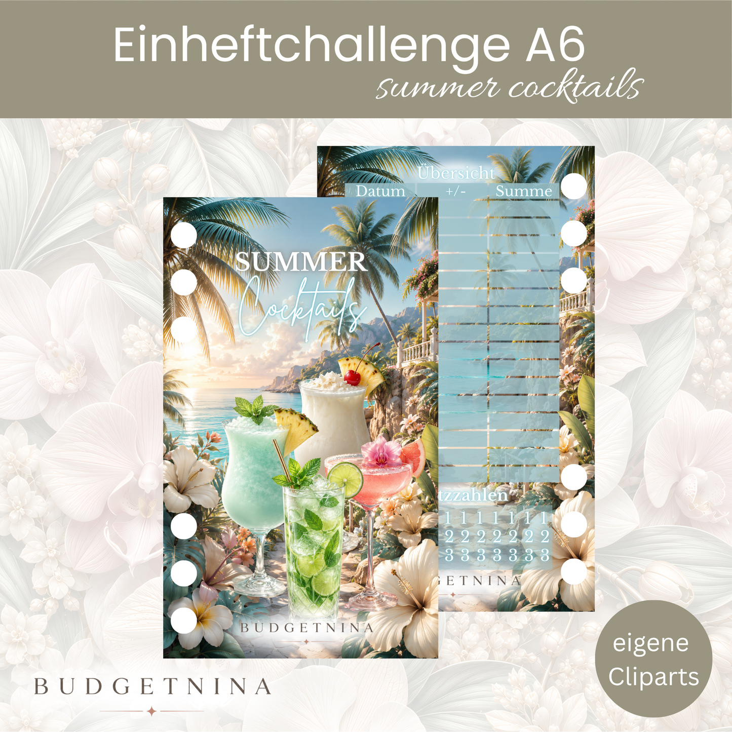 Einheftchallenge-Set „Summer Cocktails“