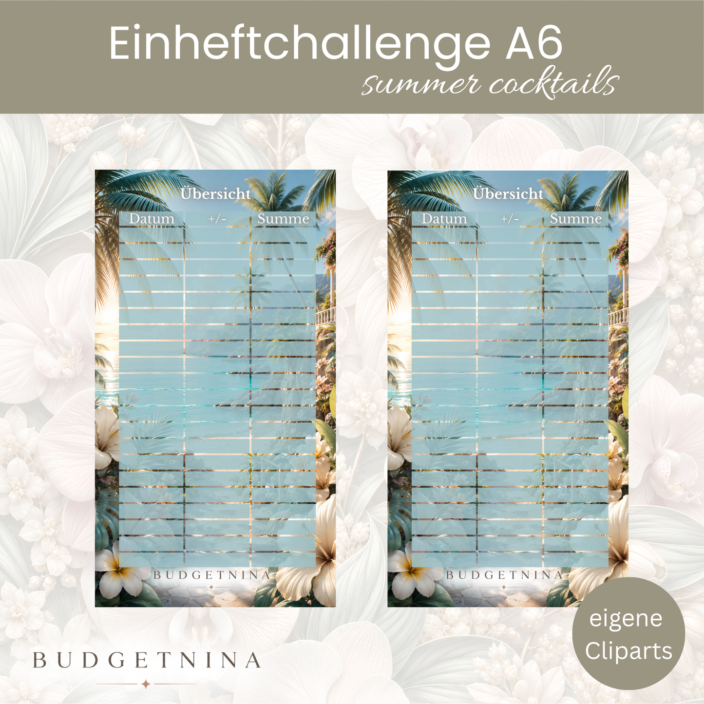 Einheftchallenge-Set „Summer Cocktails“