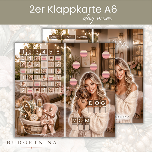 2er Klappkarte - Dog Mom