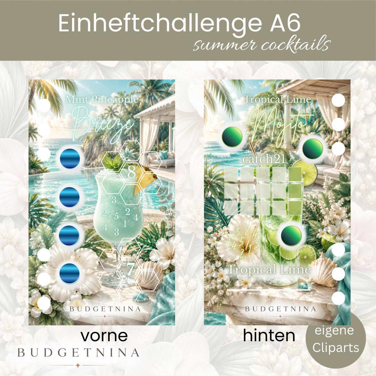 Einheftchallenge-Set „Summer Cocktails“