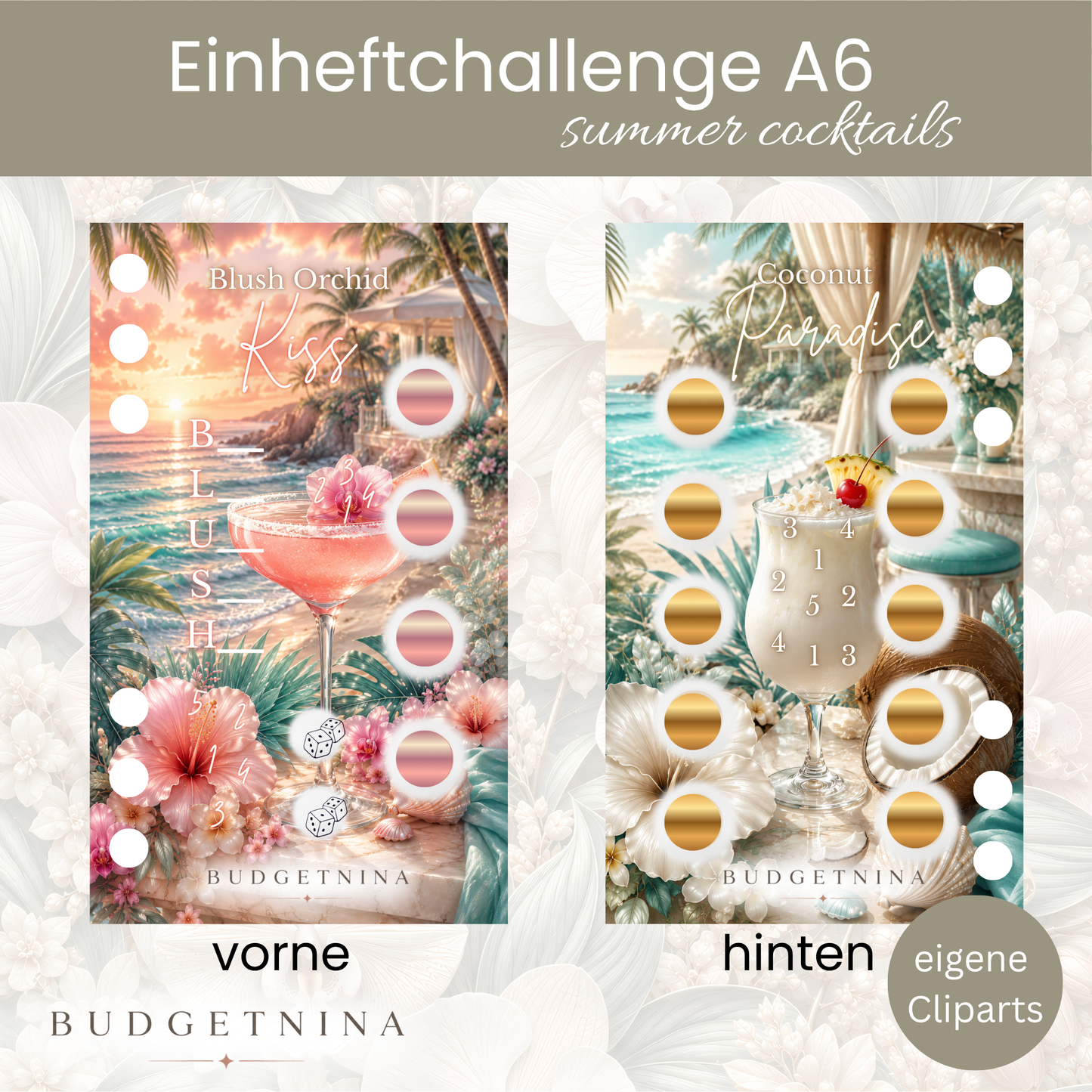 Einheftchallenge-Set „Summer Cocktails“