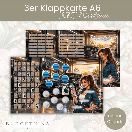 Werkstatt - 3er Klappkarte