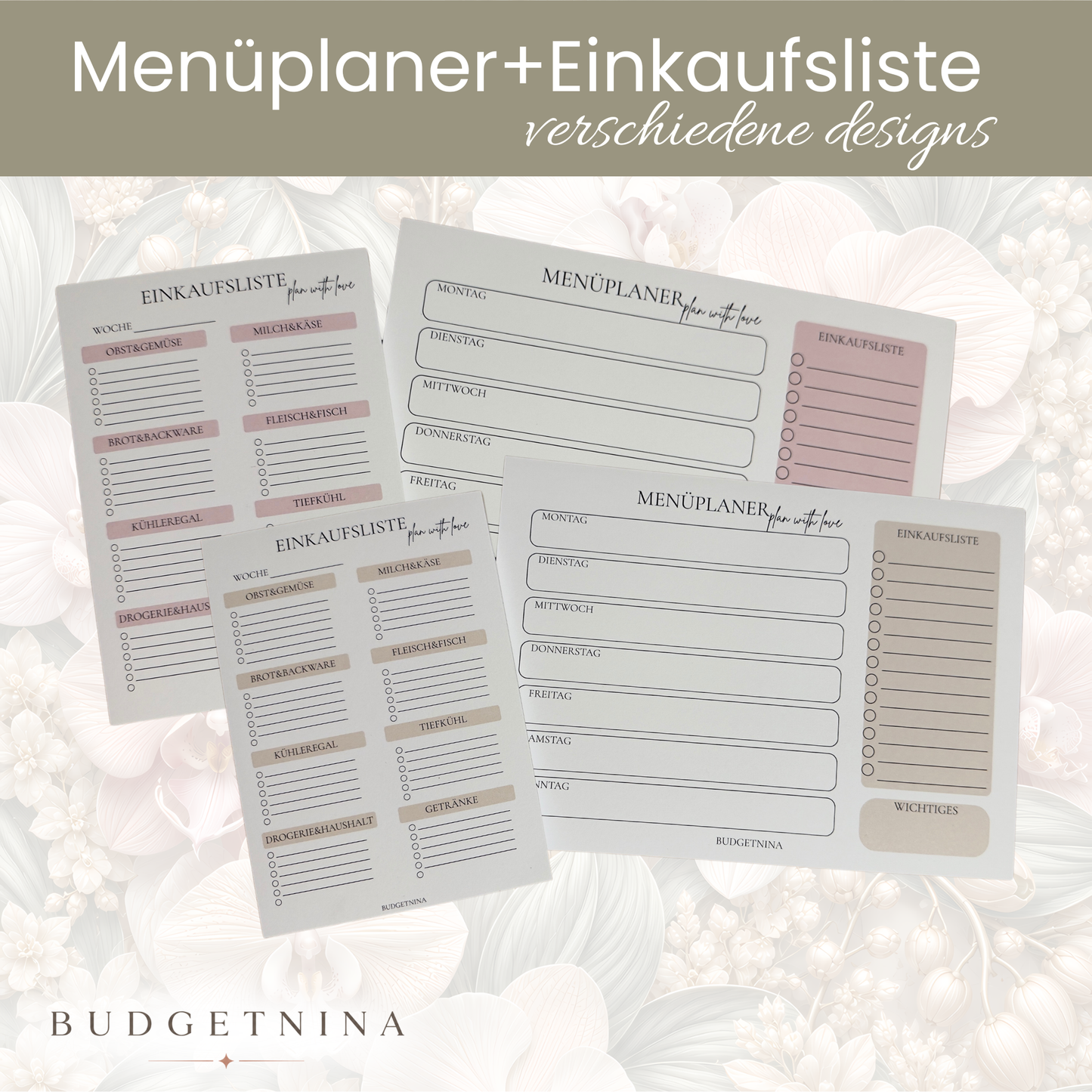 Menüplaner + Einkaufsliste