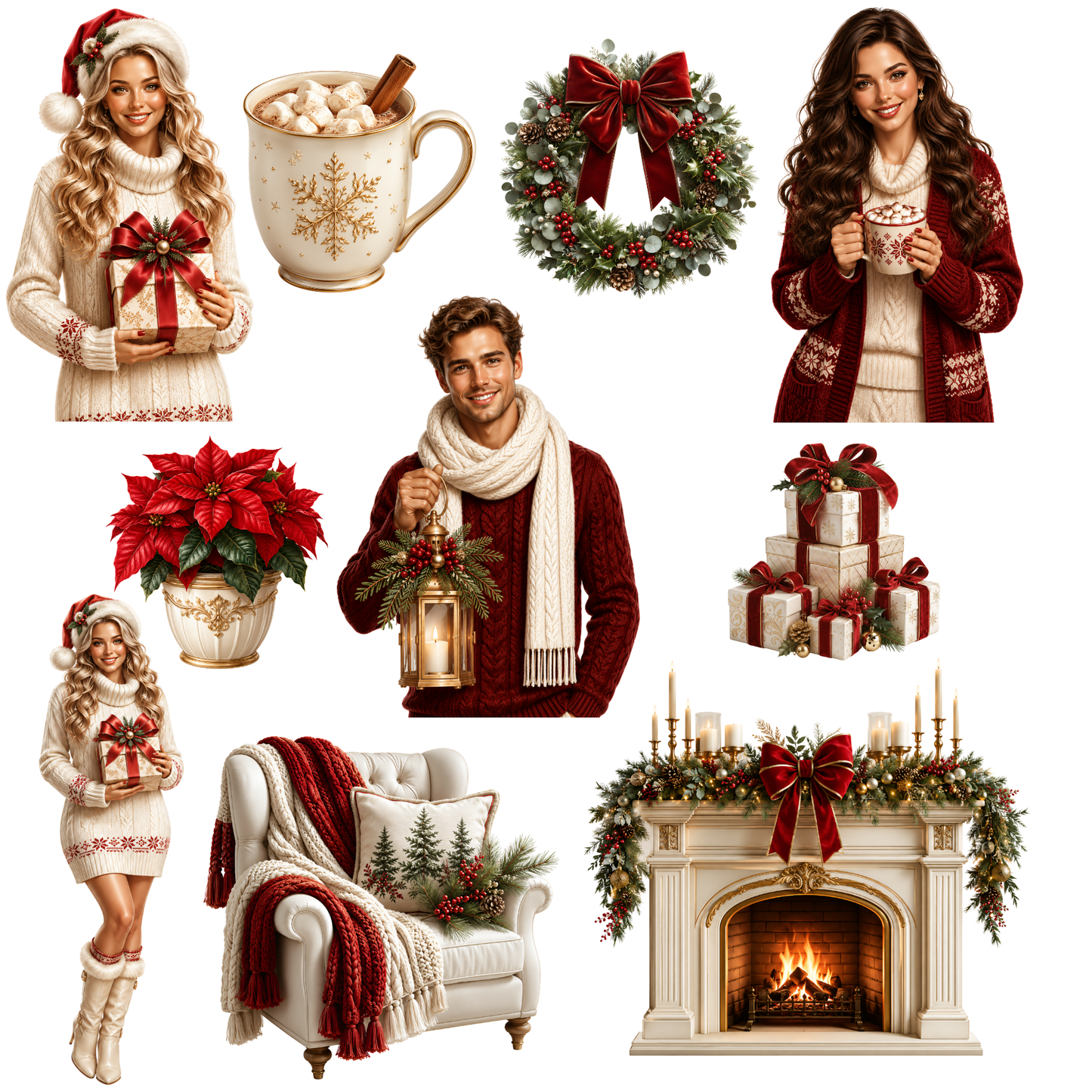 Weihnachten (rot/weiß) - 53 PNG