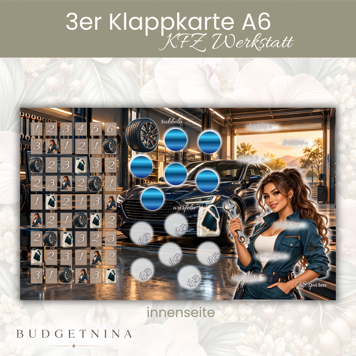 Werkstatt - 3er Klappkarte