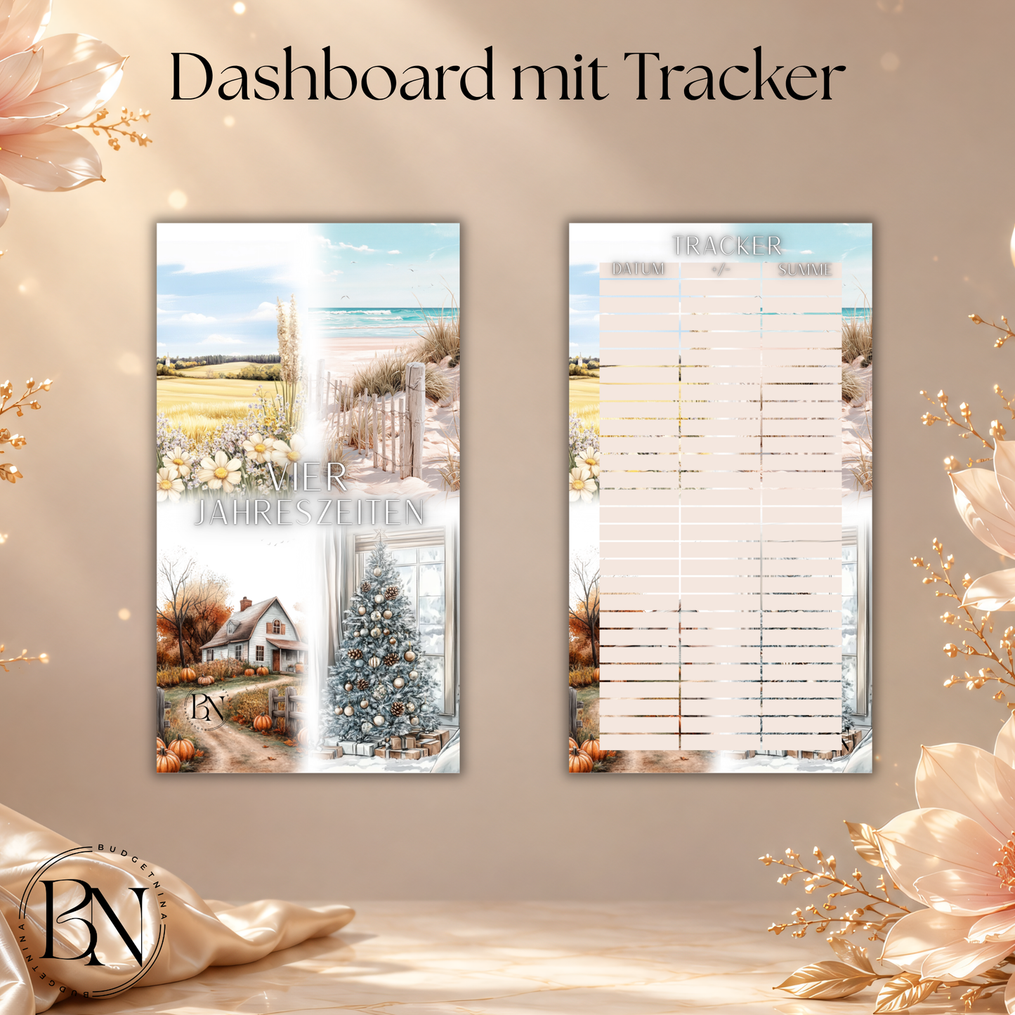 Vier Jahreszeiten Einheftchallenge inkl. Dashboard