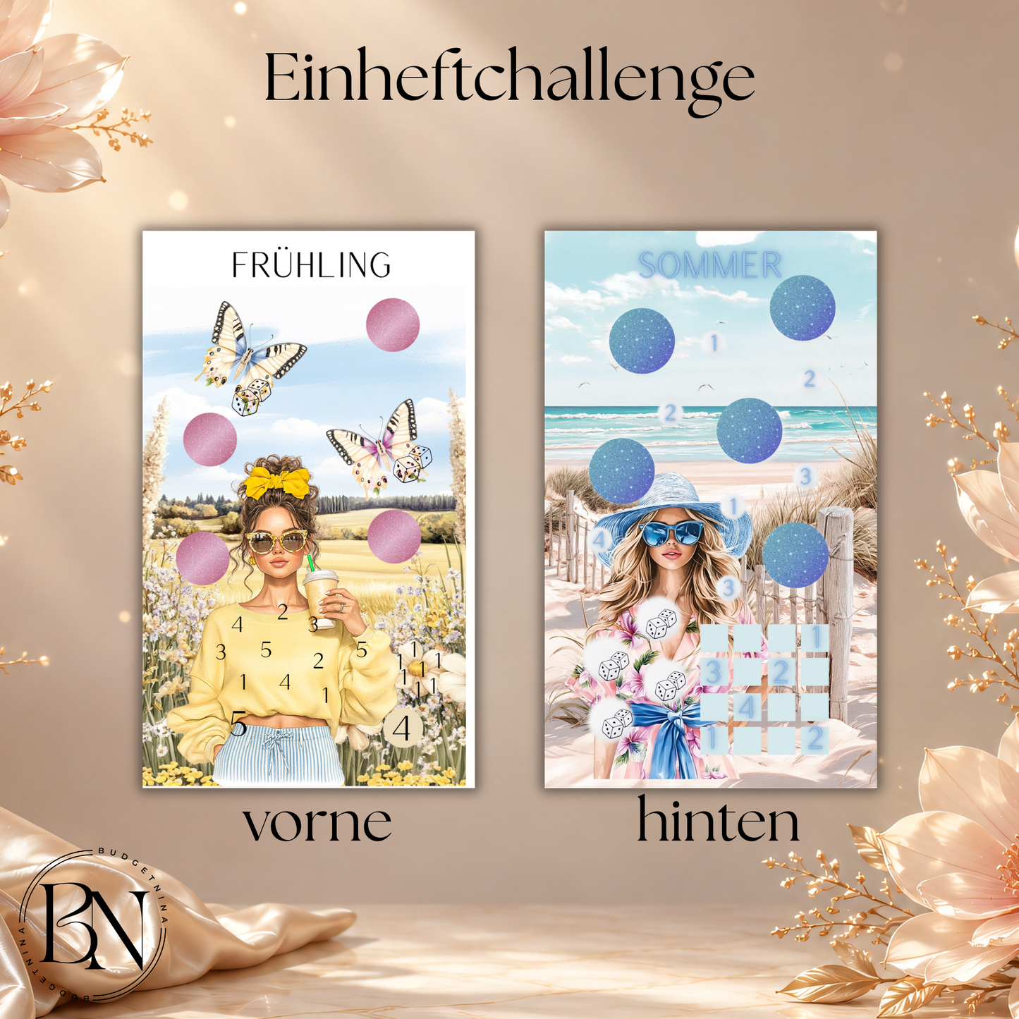 Vier Jahreszeiten Einheftchallenge inkl. Dashboard