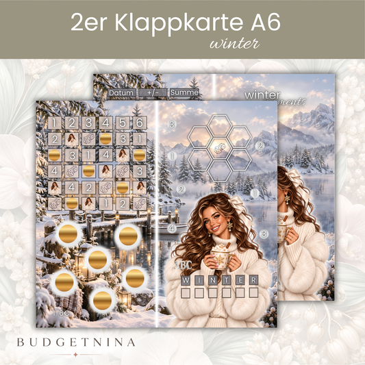2er Klappkarte - winter