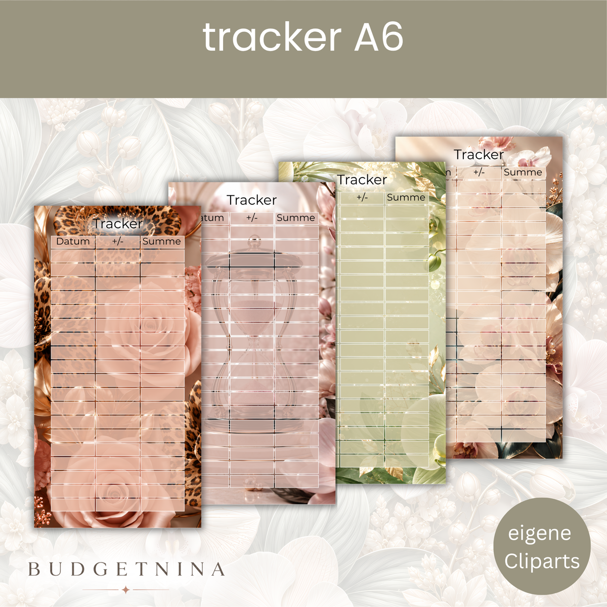 Elegante A6 Budget Tracker