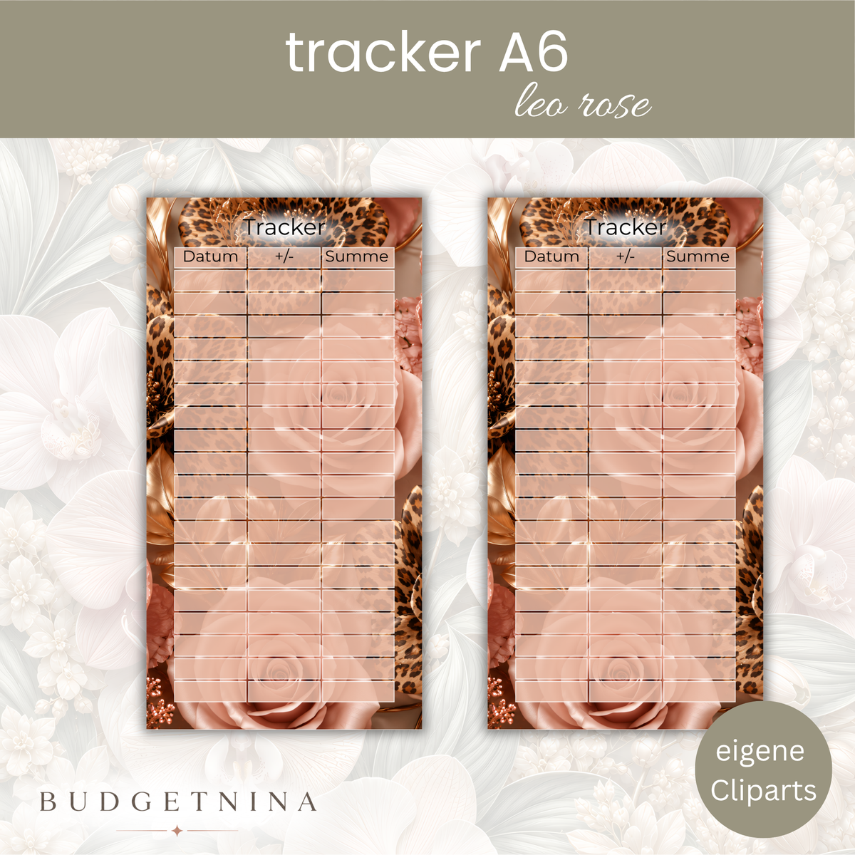 Elegante A6 Budget Tracker