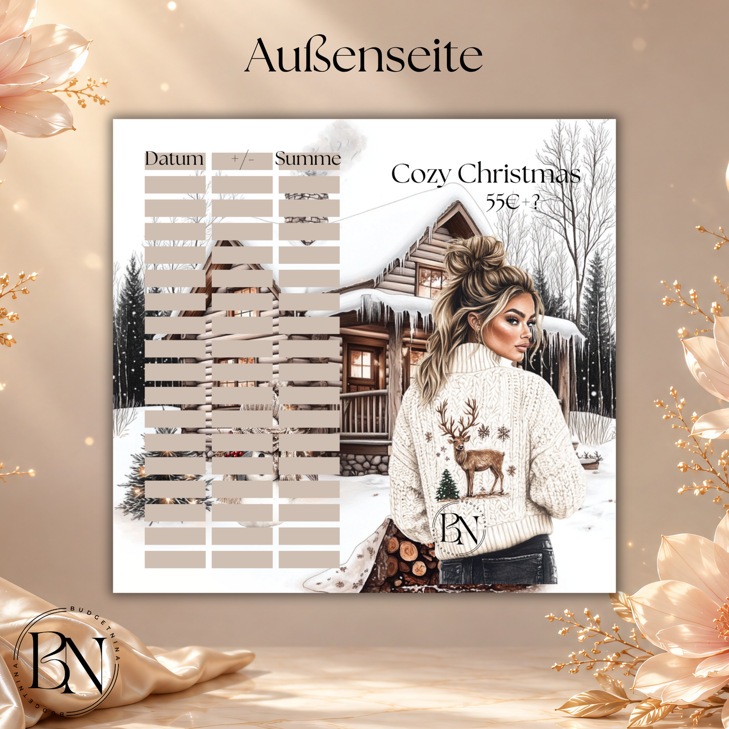 Cozy Christmas - 2er Klappkarte
