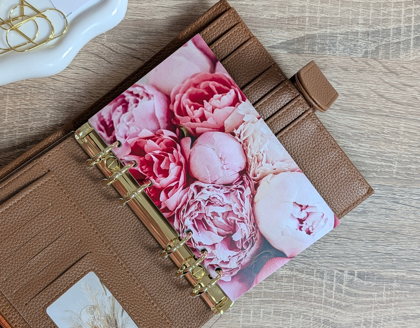 A6 Dashboard Pink Blumen