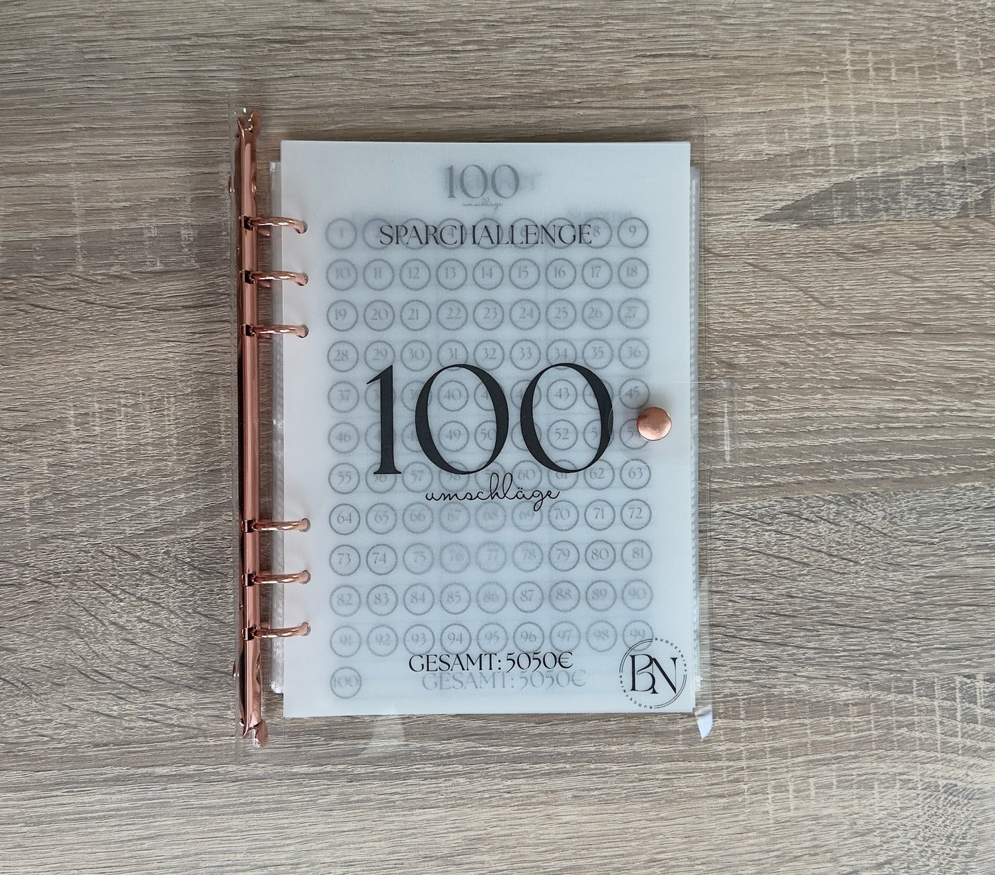 100 Umschläge Sparchallenge