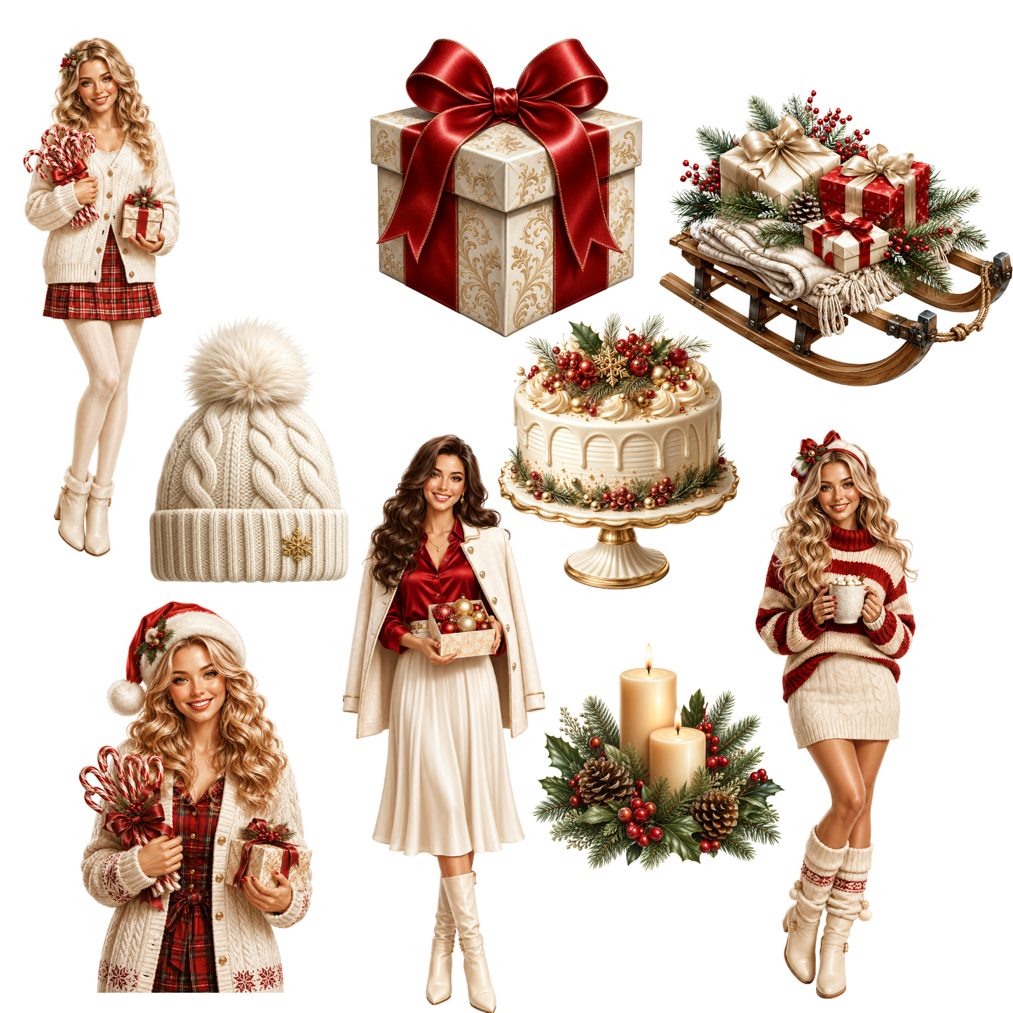 Weihnachten (rot/weiß) - 53 PNG