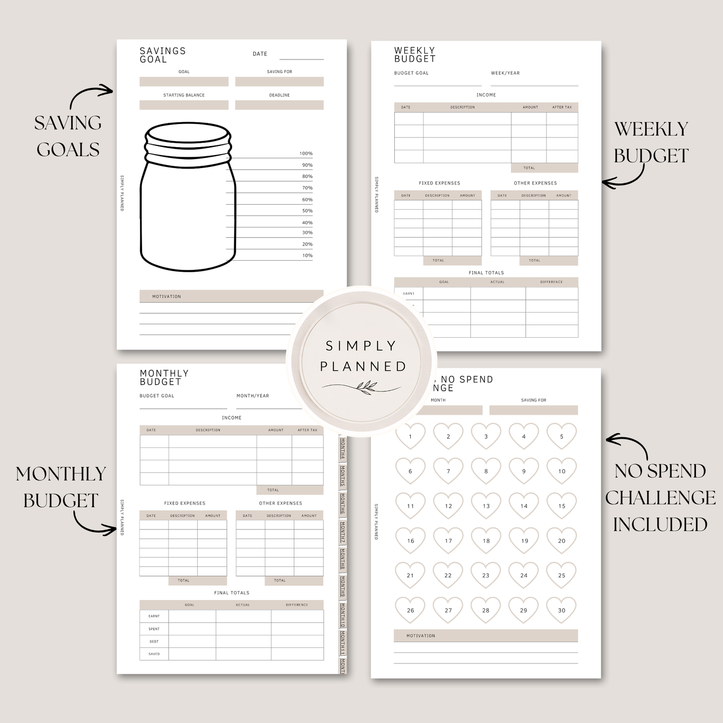 A5 cozy Budget Planner