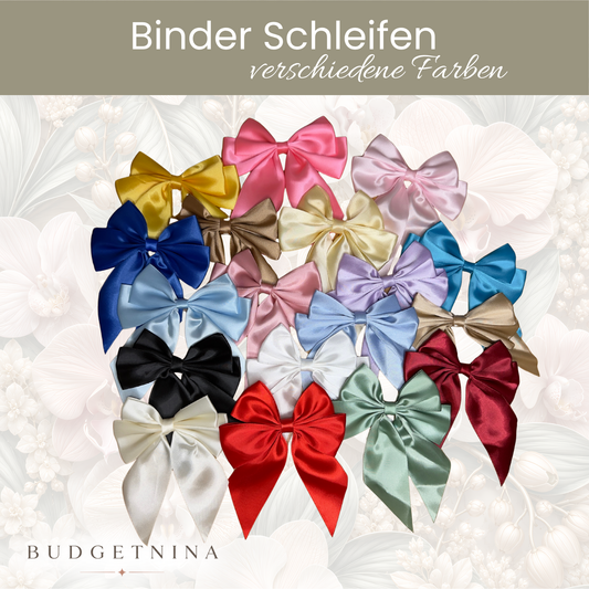 Binder Schleifen - mit großer Büroklammer