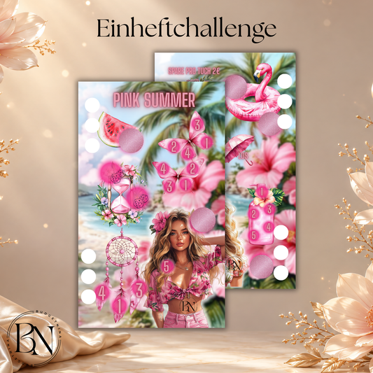 Pink Summer - Einheftchallenge A6