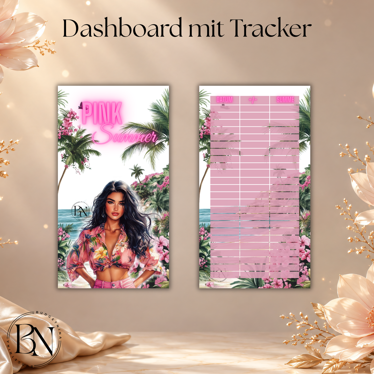 Pink Summer - Einheftchallenge A6
