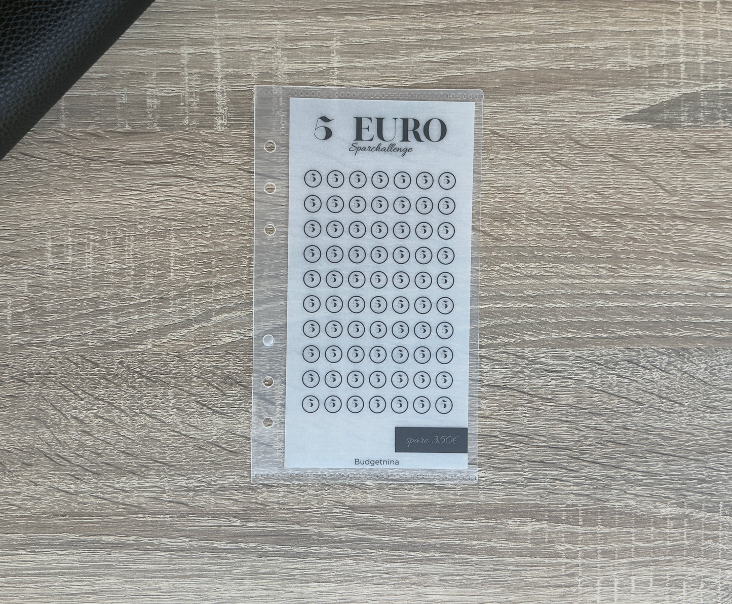 A6 Sparchallenge mit Umschlag – 5€, 10€, 20€ oder 50€ | Wiederverwendbar