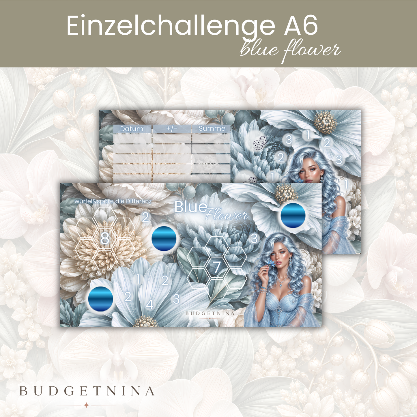 Blue Flower - Einzelchallange A6