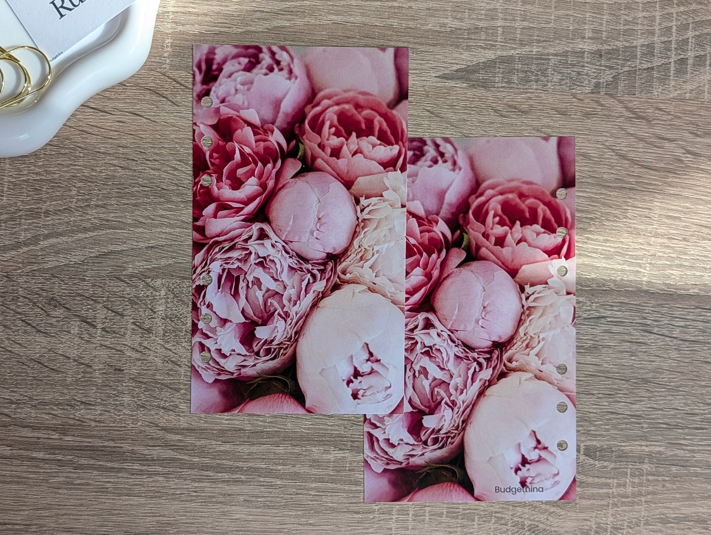 A6 Dashboard Pink Blumen