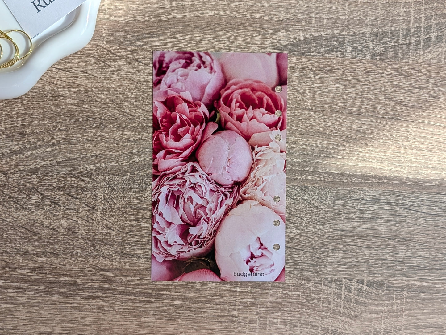 A6 Dashboard Pink Blumen