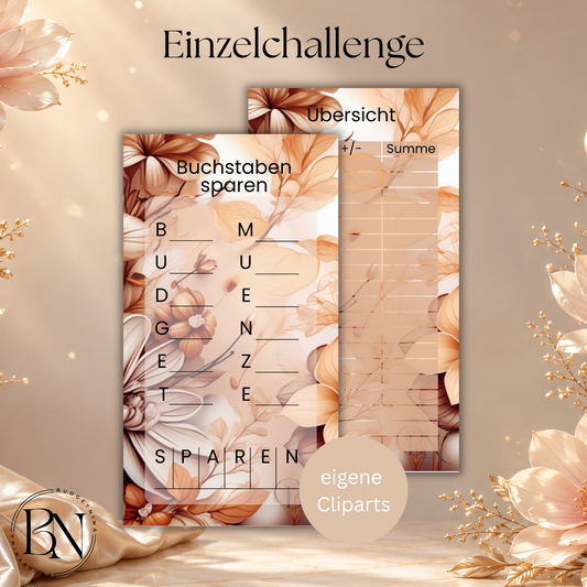 Buchstaben sparen - A6 Einzelchallenge
