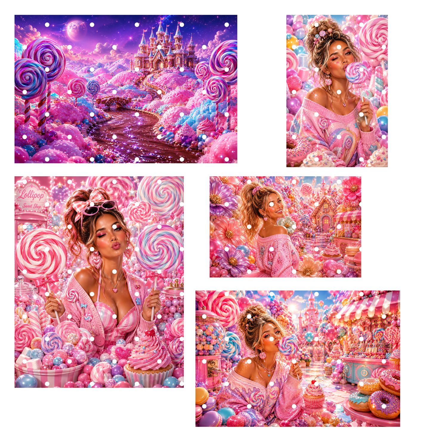 Candyland CLipart Bundle - 48 High-Res Cliparts