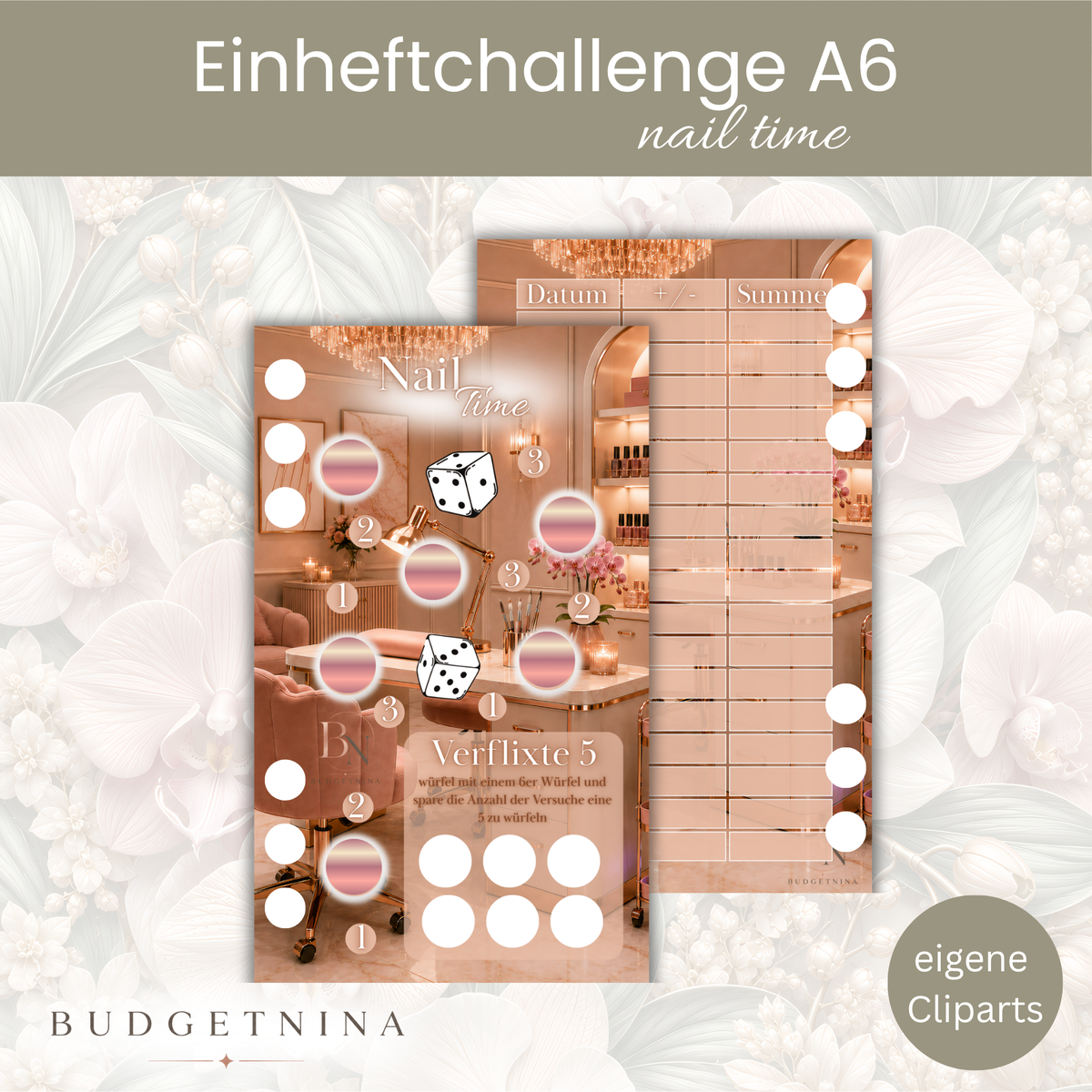 Einheftchallenge "Nail Time" – Kompakte Beauty Sparchallenge