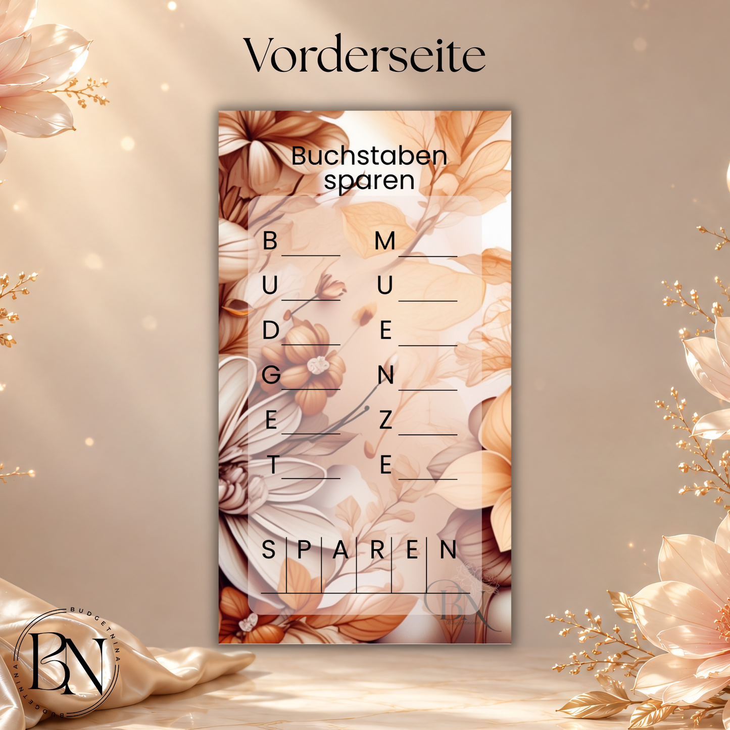 Buchstaben sparen - A6 Einzelchallenge