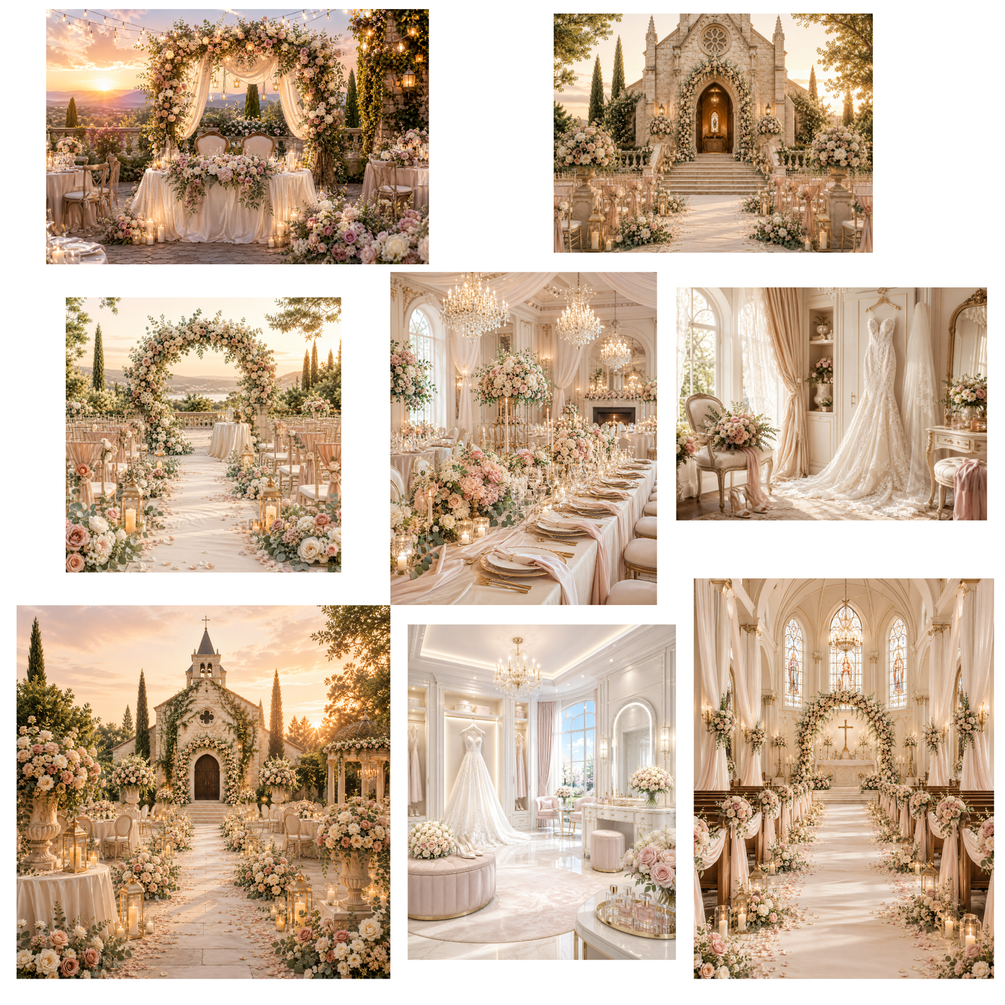 Wedding Clipart Set – 42 Elegante Hochzeits-PNGs