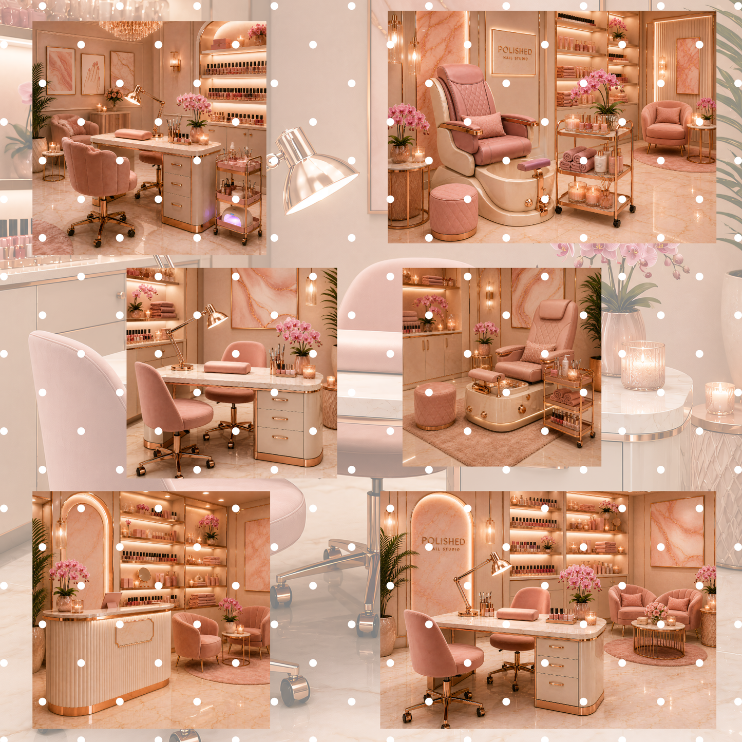 Nagelstudio Clipart Set – 32 Maniküre & Beauty Salon PNGs